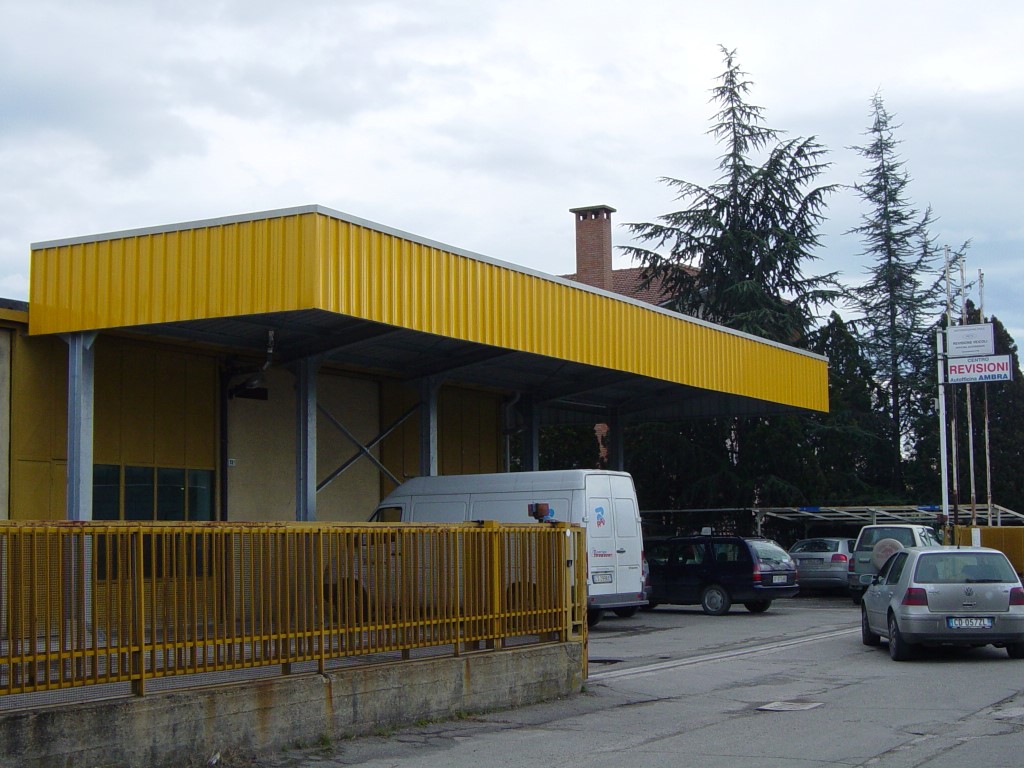Tettoia industriale Brescia